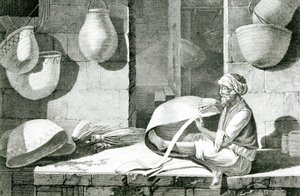 Mattmakare och korgvävare av Nicolas Jacques (after) Conte