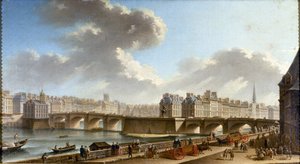 Pont-Neuf och staden, sett från Quai de Conti, 1772.