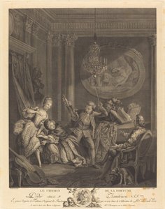 Vägen till förmögenhet av Nicolas Joseph Voyez after Pierre Antoine Baudouin