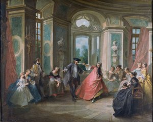 Den blinde mannens buff av Nicolas Lancret