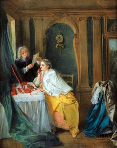 Madame Geoffrin (Marie Therese Rodet Geoffrin av Nicolas Lancret