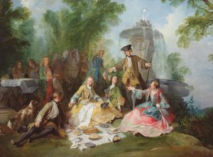 Jaktfestmåltiden, ca. 1737