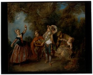 Den unga dansaren & menyn av Nicolas Lancret