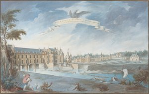 Utsikt och perspektiv av Chateau de Chenonceaux