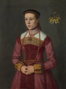 Porträtt av en ung dam, ca 1561
