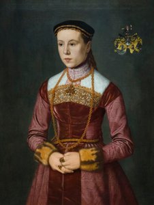 Susanna Stefan, hustru till Wolfgang Furter, tidigt 1560-tal (olja på duk)
