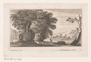 Landskap med figur och boskap Landskap (serietitel) av Nicolas Perelle