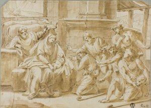 Herdarnas tillbedjan av Nicolas Poussin