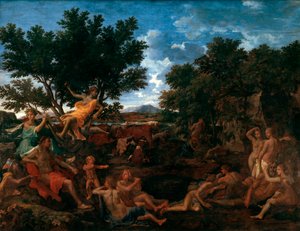 Apollo, älskare av Daphne, c1664 av Nicolas Poussin