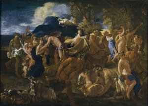 Bachnal, 1625-1626 av Nicolas Poussin