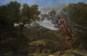 Blind Orion söker efter den uppgående solen, 1658. av Nicolas Poussin