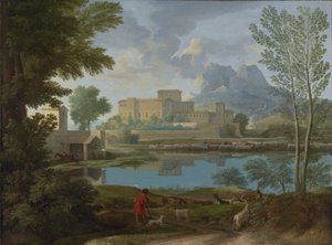 Landskap med ett lugn (Un Tem[p]s calme et serein) av Nicolas Poussin