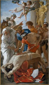 Sankt Erasmus martyrdöd av Nicolas Poussin