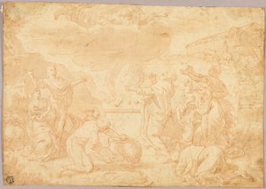 Noaks uppoffring av Nicolas Poussin