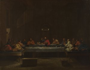 Sju sakrament: Eukaristin, ca 1637-1640 av Nicolas Poussin