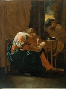 Den heliga familjen av Nicolas Poussin
