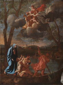 Den heliga familjens återkomst till Nasaret av Nicolas Poussin