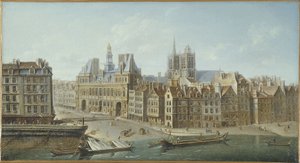 Hôtel de Ville och Place de Grève (numera Place de l