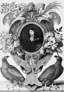 Porträtt av Jean-Baptiste Colbert (1619-1683), fransk statsman, gravyr av Nicolas Robert (1614-1685) av Nicolas Robert