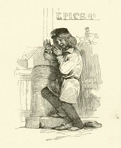 The Gamin (gravyr) av Nicolas Toussaint (after) Charlet