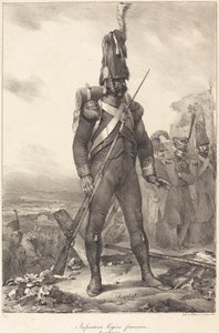 Franskt lätt infanteri, gevärsman av Nicolas Toussaint Charlet