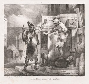 Litografiska skisser av Charlet: Form before Color, 1823. av Nicolas Toussaint Charlet