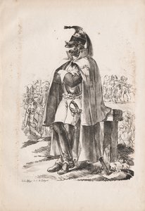 Militärdräkter: Kavalleriman, 1814-1818. av Nicolas Toussaint Charlet