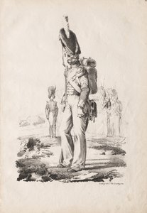 Militärdräkter: Infantry Sargent av Nicolas Toussaint Charlet