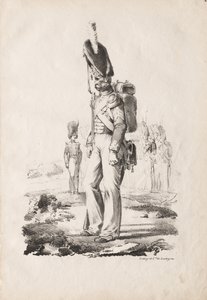Militärdräkter: Infantry Sargent, 1817-18. av Nicolas Toussaint Charlet