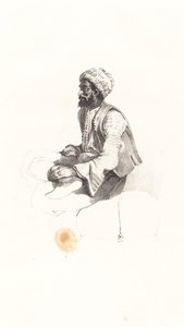 Sittande turk av Nicolas Toussaint Charlet