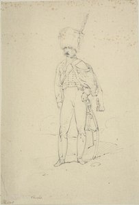 Stående husar av Nicolas Toussaint Charlet