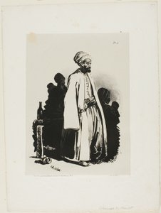 Stående Turk, tallrik elva från Ink Sketches av Charlet av Nicolas Toussaint Charlet