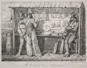 Litografihandlaren av Nicolas Toussaint Charlet