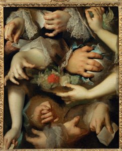 Studie av händer ca 1715...