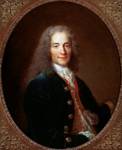 Porträtt av den franske författaren och filosofen Voltaire, efter 1718 av Nicolas de Largillière