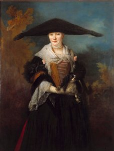 Porträtt av den vackra Strasbourg-målningen av Nicolas de Largilliere (1656-1746) 1703 Strasbourg, Musee des Beaux Arts. av Nicolas de Largillière