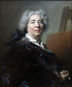 Franska:  Autoportrait Självporträtt av Nicolas de Largillière