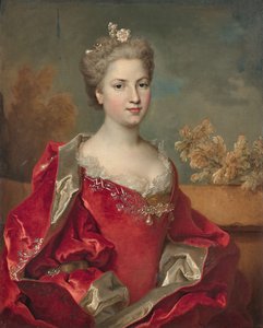 Porträtt av Louise de Rohan, hertiginnan av Montbazon 1704-1780, 1725-1730.