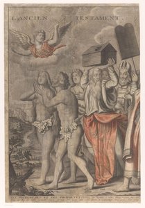 Kristi triumfprocession med figurer från Gamla och Nya testamentet (del ett) Jesu Kristi triumf (titel på objekt)