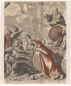 Kristi triumftåg med figurer från Gamla och Nya testamentet (femte delen) Le triomphe de Jesus Christ (titel på objekt)