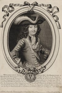 Graverat porträtt av Ludvig, hertig av Bourgogne (1682-1712)