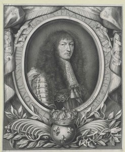 Frankrikes kung Ludvig XIV (gravyr)