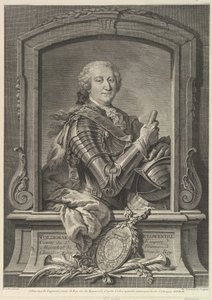 Porträtt av Maréchal de Lowendal, 1700-talet.
