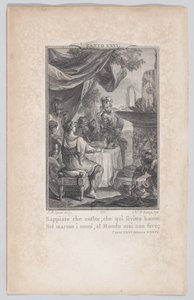Canto 26, strof 39, från Orlando Furioso, 1774., 1774. av Nicolas de Launay