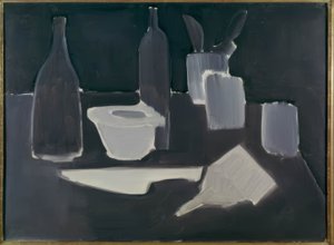 Stilleben, grisaille av Nicolas de Staël