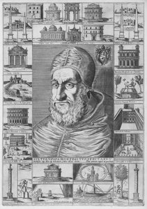 Porträtt av Sixtus V, ca. 1589., ca. 1589. av Nicolaus van Aelst