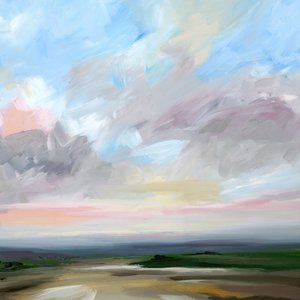 Landskap i Blush Sky av Nicole Walsh