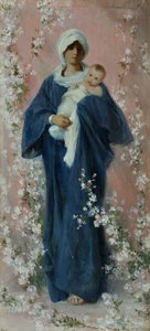 Spring Madonna (olja på pannå)