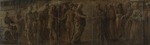 Möte mellan en kung och en drottning, ca 1490-1510