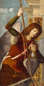 Triptykpanel med ärkeängeln Mikael, 1490-1500